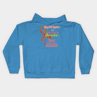 Heart disease awareness month Kids Hoodie